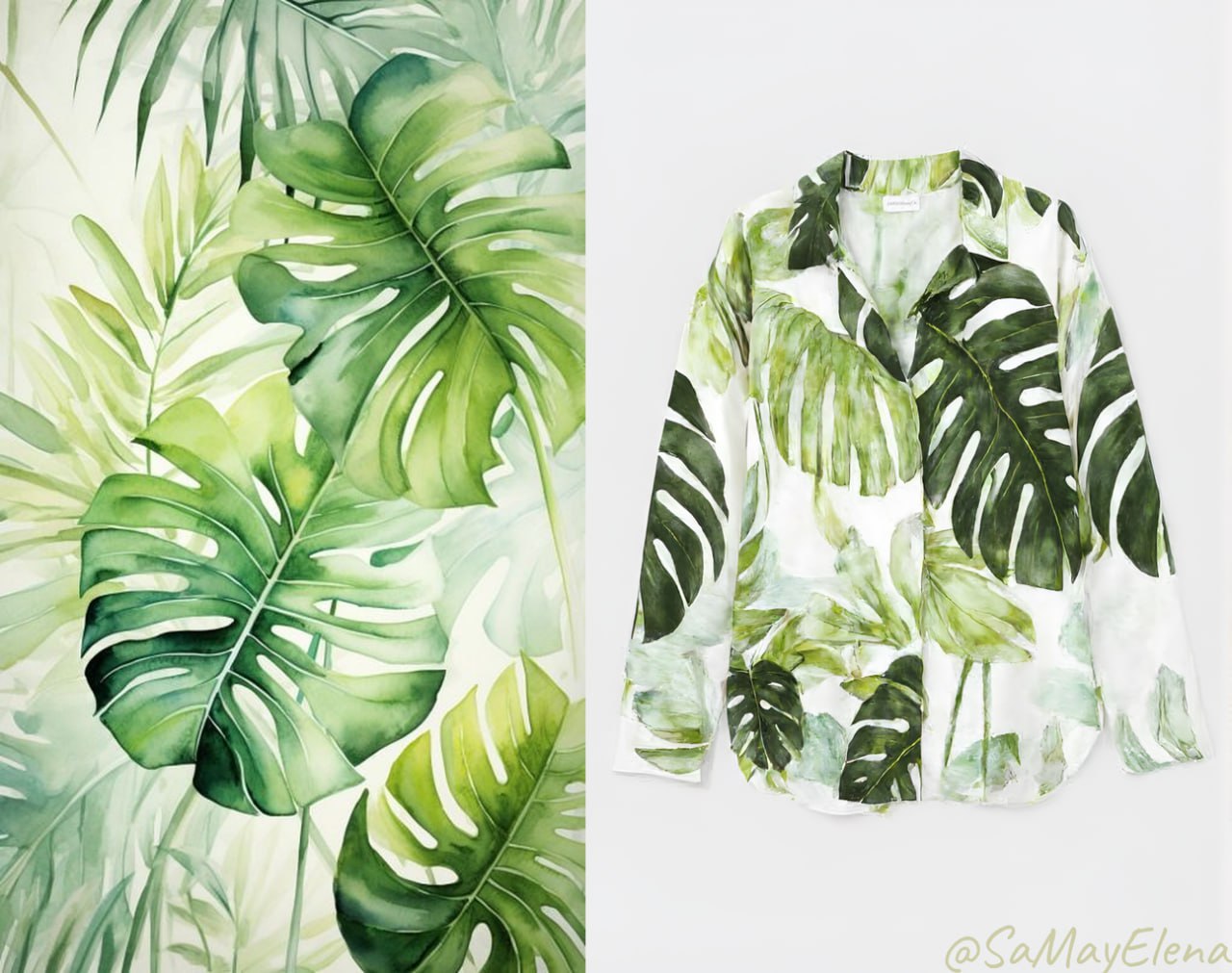 Wear Print - monstera shirt